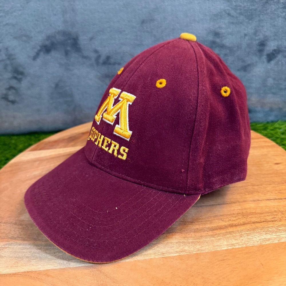 Captivating Headwear Minnesota Gophers Hat Mens One Size Maroon Adjustable Cap